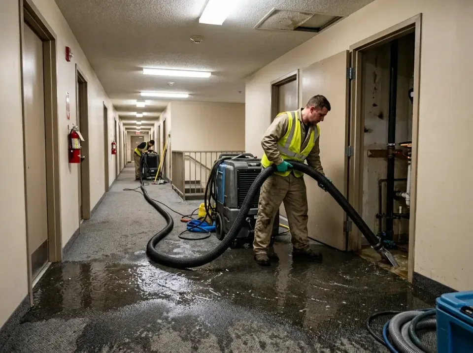 multi-unit-apartment-hallway-f-005 — frequently asked questions, Emergency Burst Pipe Water Extraction & Removal in Badger,…